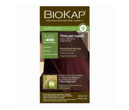 Biokap Nutricolor Tinte de Cabello 6.66 Rojo 135ml