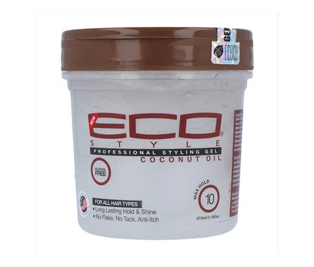 Eco Styler Gel Fijador Aceite Coco Sin Alcohol Fuerte 473ml