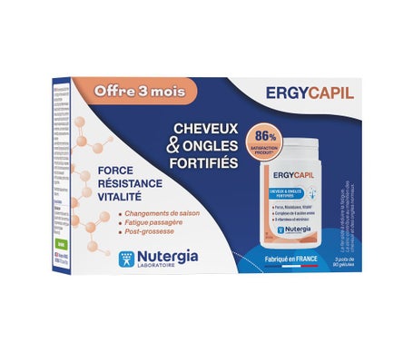 Nutergia Ergycapil Pack Cabello y Uñas Fortificado 3x90caps | Natural Doctor