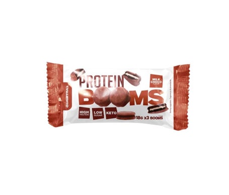 Quamtrax Booms Protéicas de Chocolate con Leche 3x18g