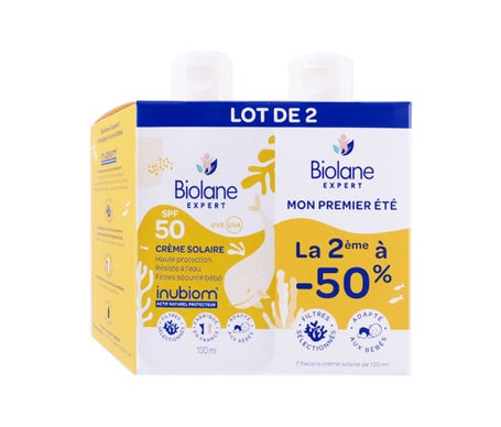 Biolane Expert Crème Solaire SPF50 2x100ml