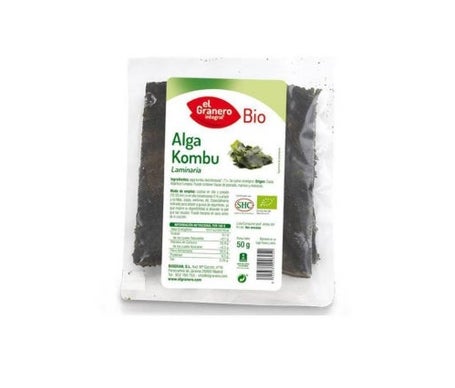 Granero Alimentacion Algas Kombu Bio 50 G
