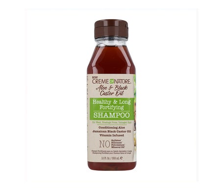 Creme Of Nature Aloe Ricino Negro Champú Fortificante 355ml