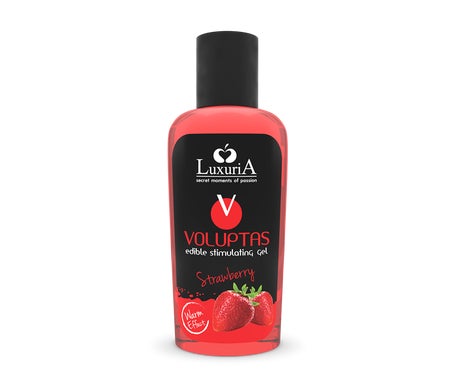 Luxuria Voluptas Gel Masaje Comestible Efecto Calor Fresa 100ml