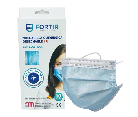Fortia Macarilla Surgical IIR Blue 10Uds