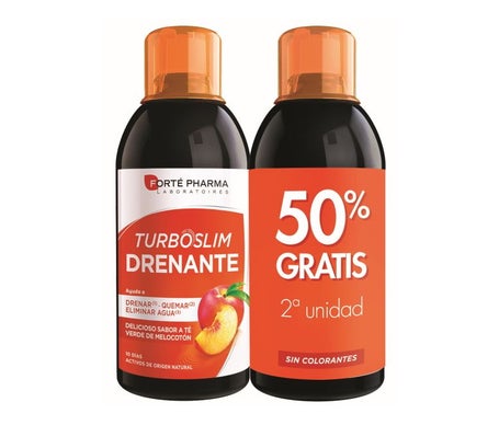 Forté Pharma Turboslim Drenante Melocotón 2x500ml