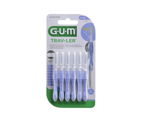 GUM® cepillo Interdental viaje 0.6mm 6uds