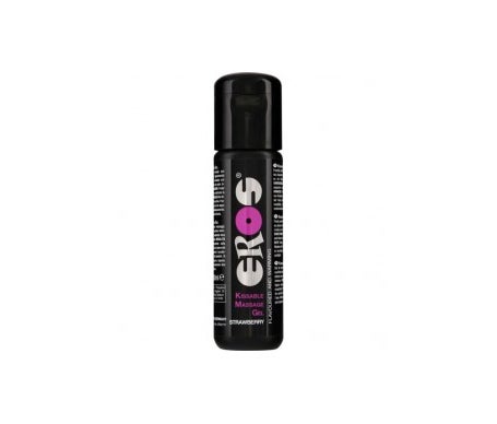 Megasol Eros Kissable Massage Gel Strawberry (100ml) - Lubricantes íntimos