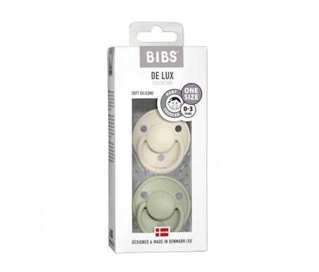 Bibs de Lux Chupetes Ivory & Sage One Size 2uds