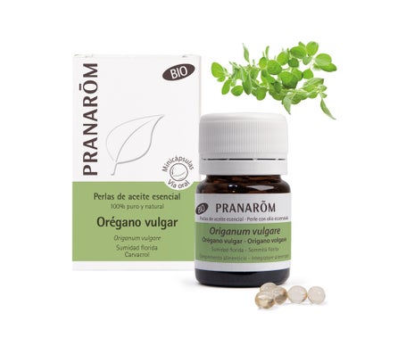 Pranarôm Perlas de Aceite Esencial de Orégano Vulgar BIO 60caps