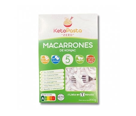 Keto Pasta Macarrones Konjac 200g | Natural Doctor