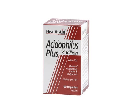 Health Aid Acidophilus Plus 4 Billones 60 Cáps.