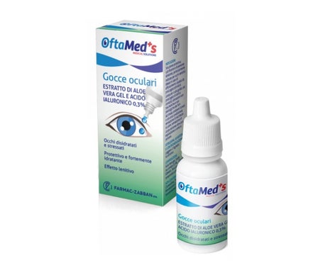 Med's Oftamed's Eye Drops With Aloe Vera Extract And Hyaluronic Acid 10ml