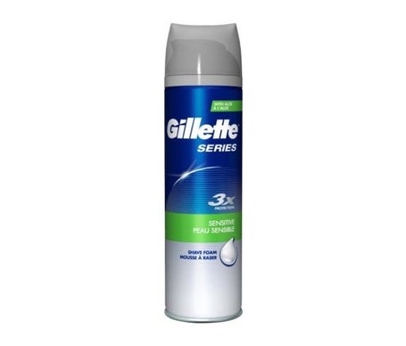 Gillette Espuma de afeitar para pieles sensibles Series (250 ml) - Cuidado de la barba