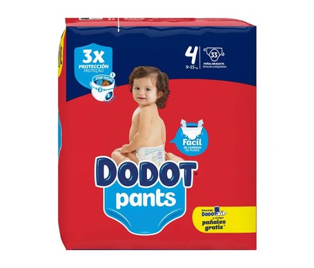 Dodot Pañal Infantil Pants Talla 4 9-15Kg 34uds
