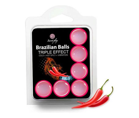 Secret Play Set 6 Brazilian Balls Triple Efecto