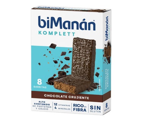 BiManán Barritas Komplett Chocolate Crujiente 8uds