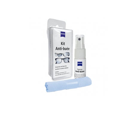 Zeiss Kit Anti-Buée Tissu Microfibre + Spray 15ml
