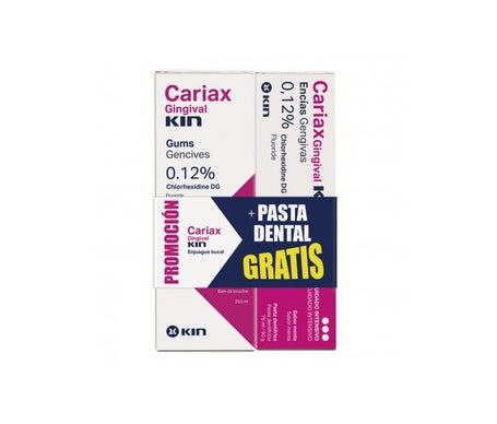 Kin Cariax Gingival Pack Colutorio 250ml + Pasta Dental