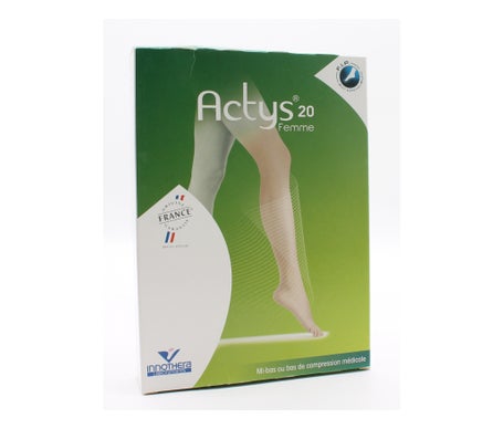 Actys 20 Calcetín PA C2 Mujer Beige Claro C3 1 Par