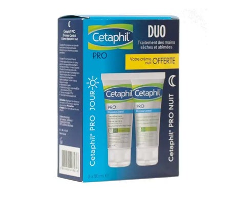Cetaphil Pro Dryness Control Crema de Manos Reparadora de Noche 2x50ml
