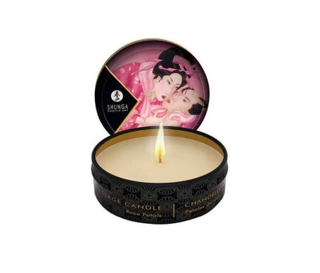 Shunga Mini Vela de Masaje Afrodisíaco Rosa 1ud