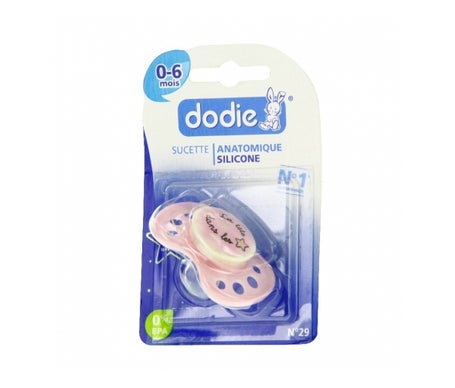 Dodie Chupete 0-6mesesNoche Silicona nº29