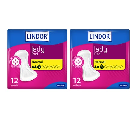 Lindor Lady Compresas 3 gotas Pack 24uds