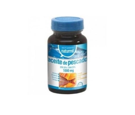 Naturmil Aceite de Pescado Omega 3 Epa 35% Dha 25% 1000 Mg 60caps