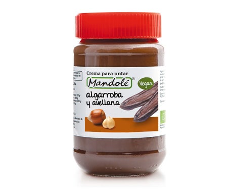 Mandole Crema Algarroba Avellana sin Grasa de Palma 375g | Natural Doctor