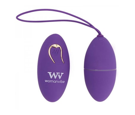 Womanvibe Alsan Huevo Vibrador Control Remoto Silic Púrpura 1ud