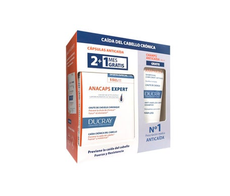 Ducray Anacaps Expert 90caps + Anaphase+ Champú Anticaída 100ml
