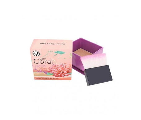 W7 Calm Coral Powder Blush The Boxed Blusher 6g