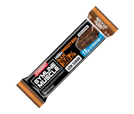Enervit Gymline Muscle High Protein Bar 38% orange chocolate 40 g - Nutrición deportiva