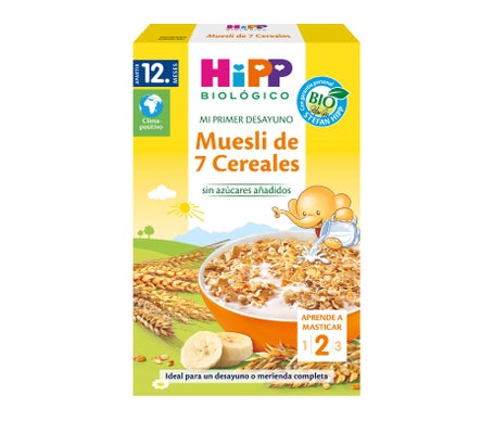 Hipp Kids Muesli 7 Cereales con Banana Refinada Bio 200g