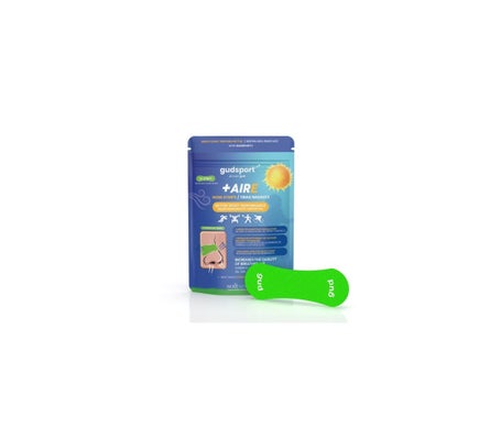 Gudslip Gudsport +Aire Tiras Nasales Verde Fluorescente 30 uds