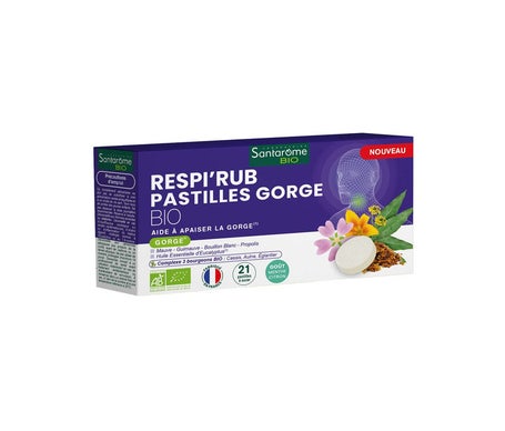 'Santarome Respi''Rub Pastillas para la Garganta Organicas 21comp'
