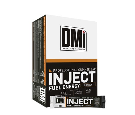DMI Nutrition Inject Fuel Energy Gummie Bar Orange 10x60g | Natural Doctor