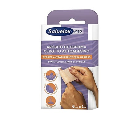Salvelox Med Aposito Espuma Autoadhesivo 6cmx1m