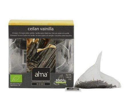 Alma Home Té Vainilla Infusión Eco Vegan 15 pirámides