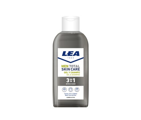 Lea Men Total Skin Care Gel & Shampoo 3 In 1 Detox Clean 100ml