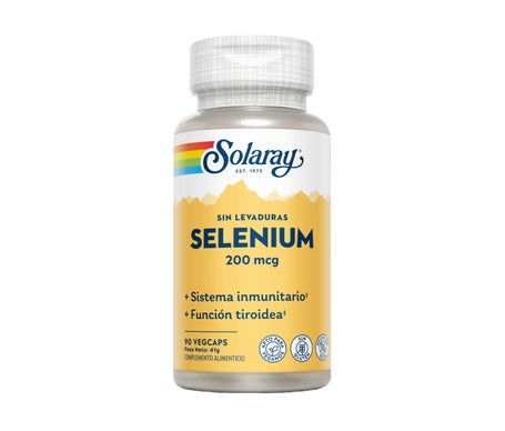 Solaray Selenio 200mcg sin levaduras 90caps