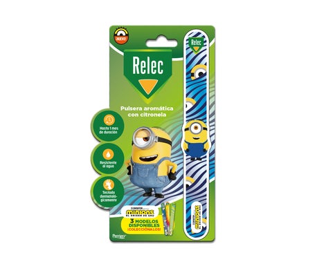 Relec Pulsera Antimosquitos Con Citronela Minions Azul