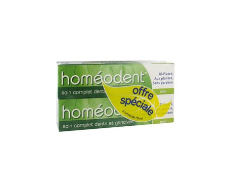 Homeodent Pasta dentífrica Cuidado Completo Dientes y Encías Anís 2x75ml