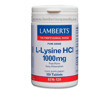 Lamberts L-Lisine HCL 1000mg 120 Tabletas