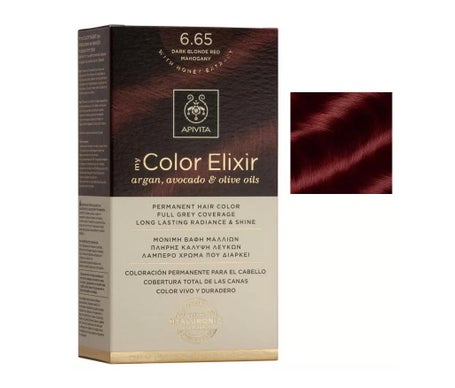 Apivita Kit Tint My Color Elixir 6.65 Rubio Oscuro Caoba