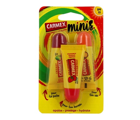 Carmex Pack Minis Bálsamo Labial 3x5g