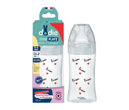 Dodie Biberón Tetina Plana Anti-Cólic Mathilde Caban 270 ml 1 ud