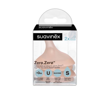 Suavinex Zero Zero Tetina Lactancia Anticólico 0+ S U 2uds