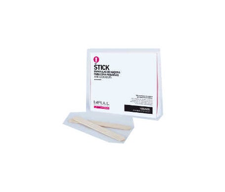 Bifull Espátulas de Madera para Cera Pequeñas 100uds